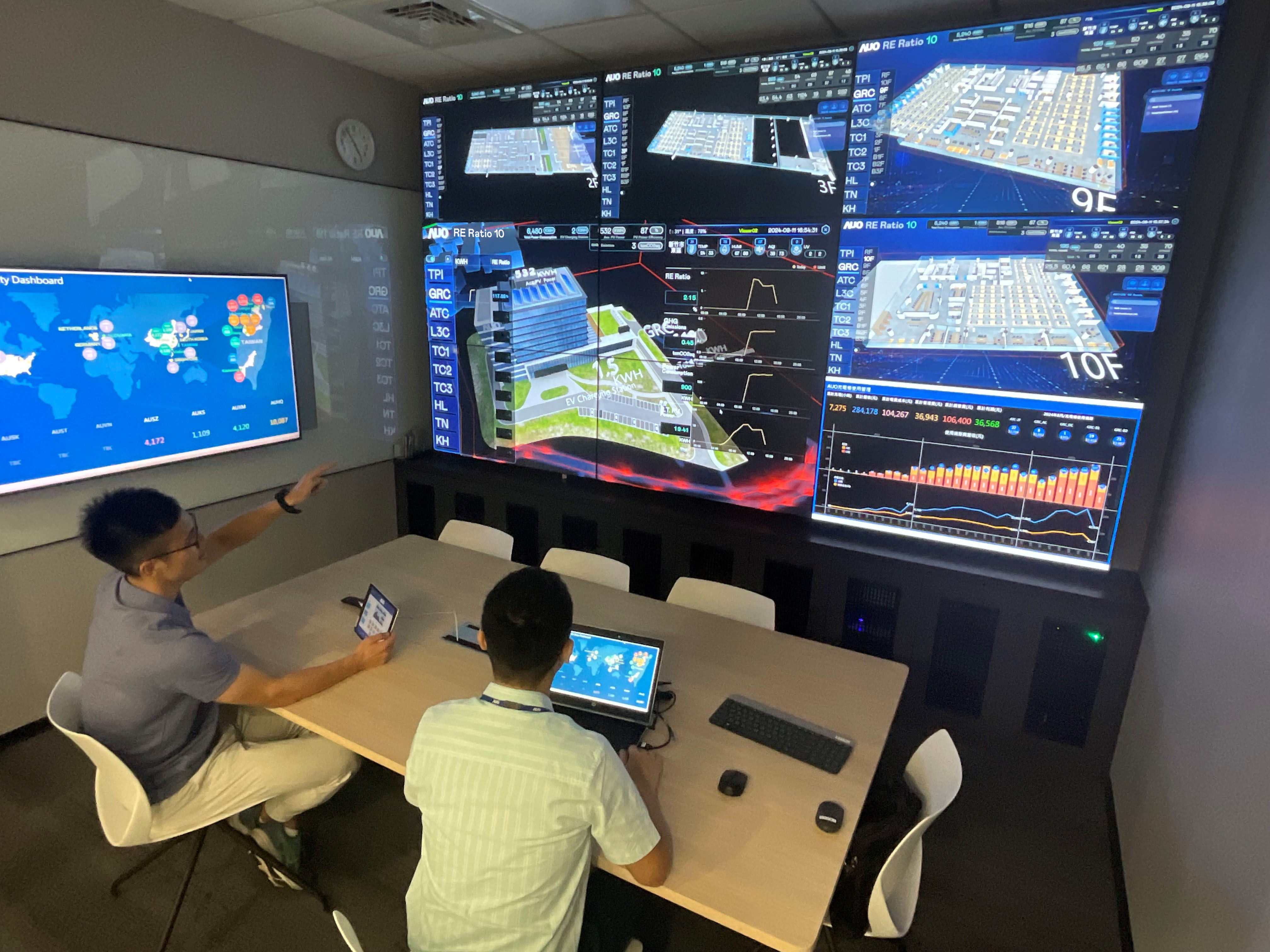 AG旗舰厅 (中国大陆) 透过子公司AG旗舰厅 (中国大陆) 宇沛之多任务智能楼宇系统，实时监控空调、照明、绿电的运作情形，提升用电管理效能，进行用电优化与耗能设备汰换等节能减碳措施